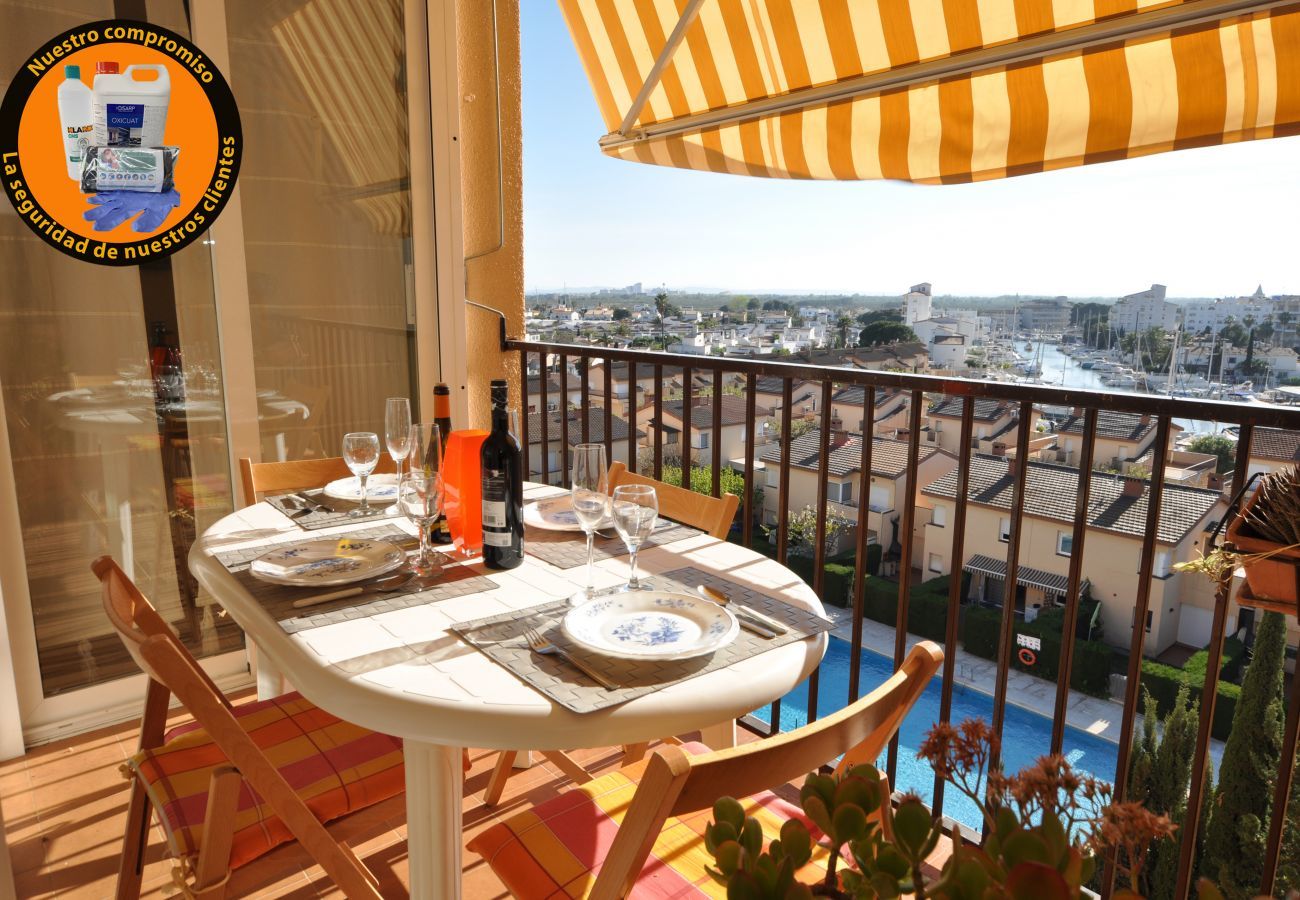 Apartament en Rosas / Roses - 1049 MEDITERRANI vista Piscina