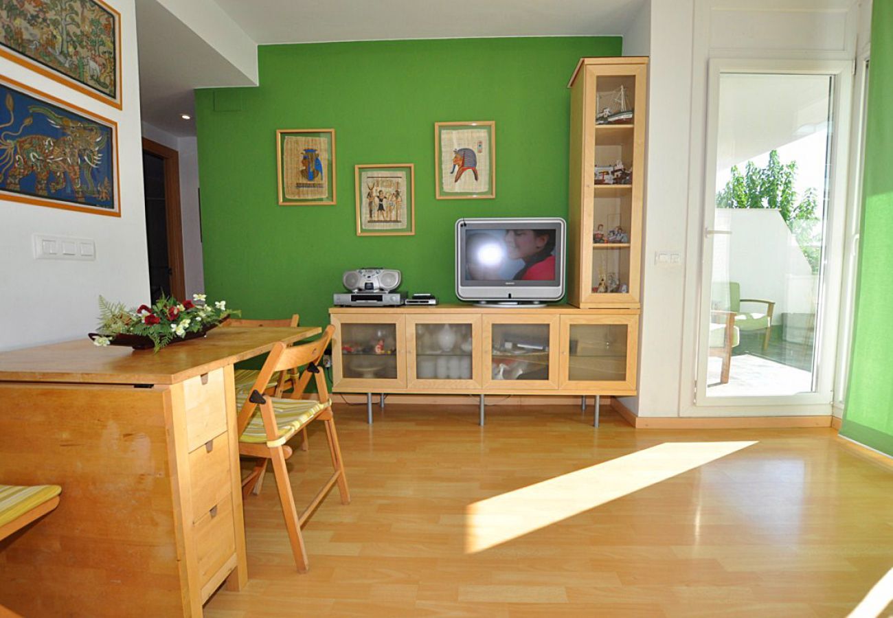 Apartament en Rosas / Roses - 1095 AQUAMARINA vista Piscina