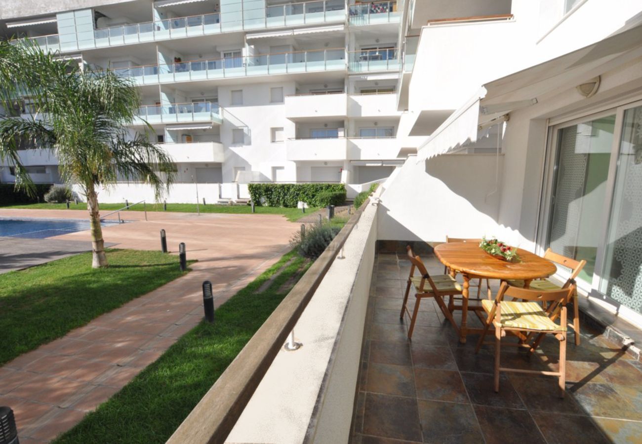 Apartament en Rosas / Roses - 1095 AQUAMARINA vista Piscina