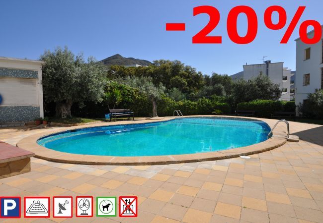 Apartament en Rosas / Roses - 1141 MAS OLIVA con Piscina