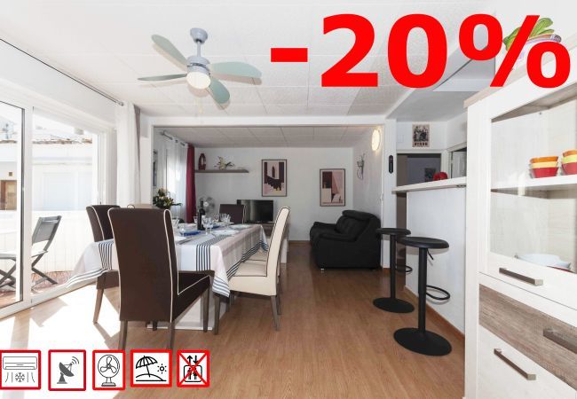 Apartament en Rosas / Roses - 1148 BARRI PESCADORS 50m playa