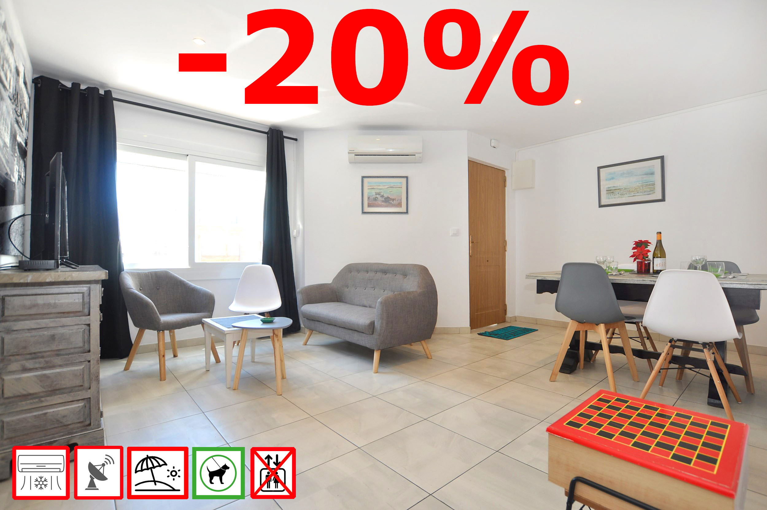  en Rosas / Roses - 1174 BARRI PESCADORS 50m Playa - APIVEND