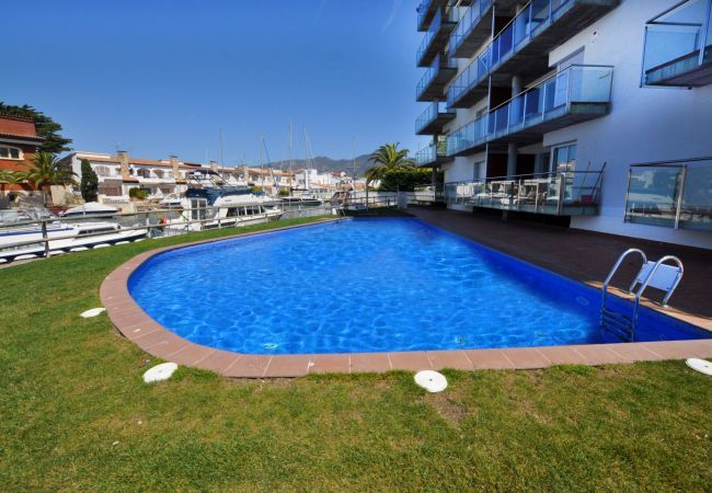 Apartament en Rosas / Roses - 1201 LES MARINES vista Piscina