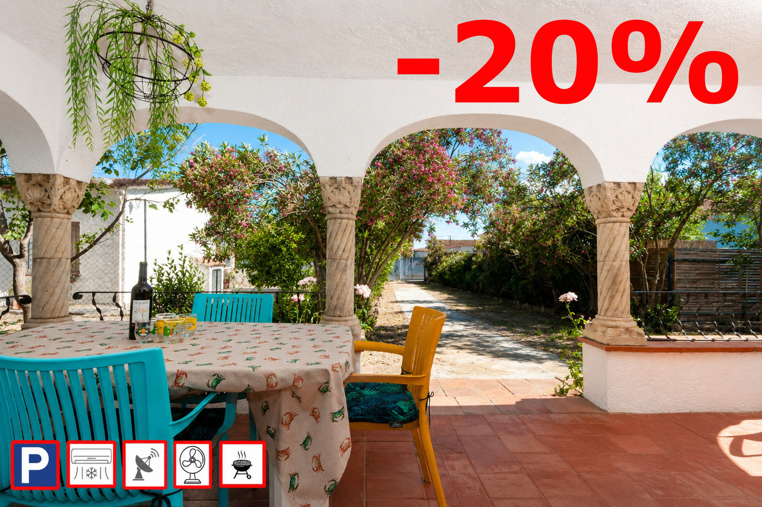 Casa en Rosas / Roses - 1215 BAIX CAMP casa con jardin - APIVEND