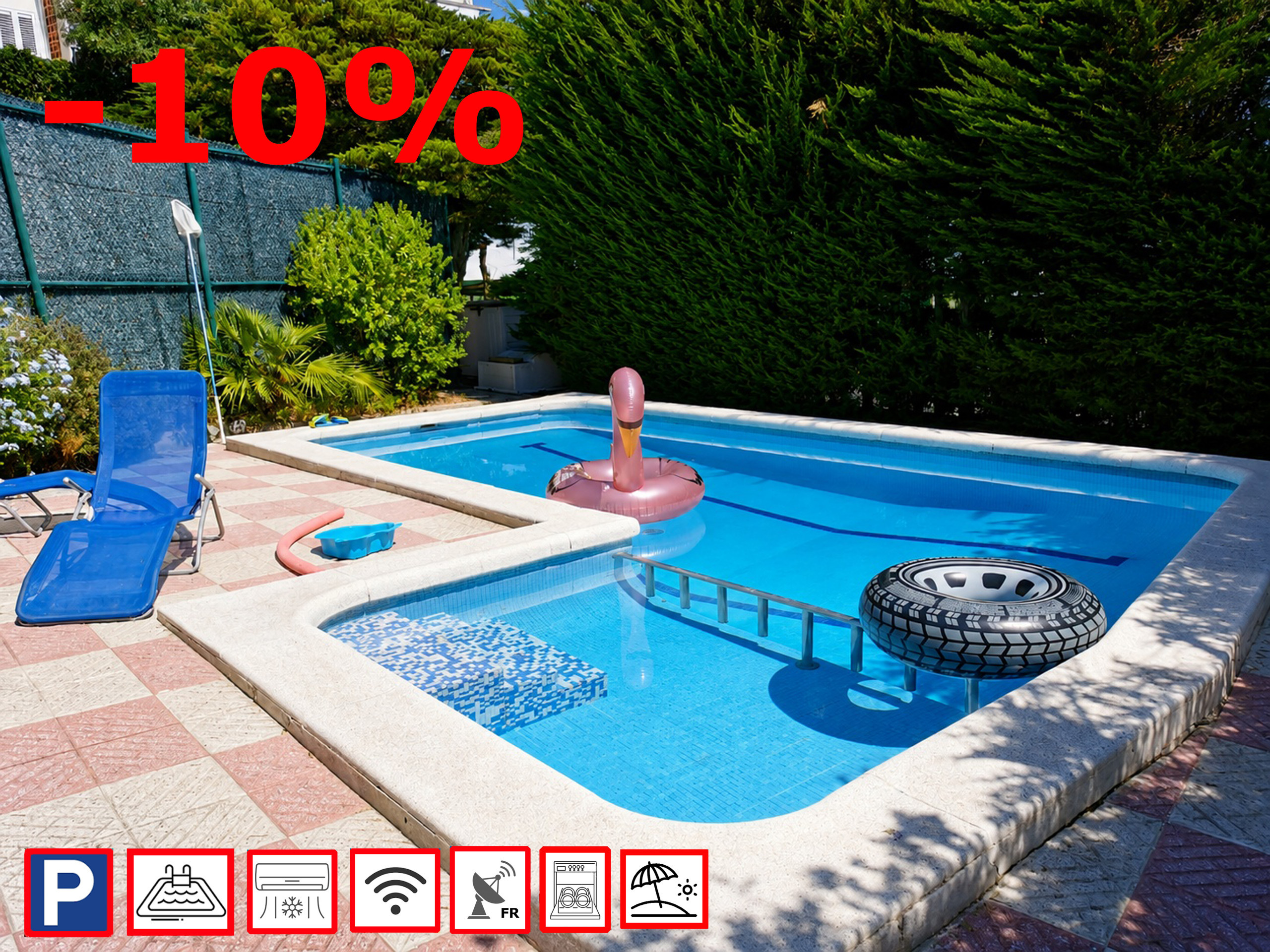  en Rosas / Roses - 1233 VILA NEUS con piscina - APIVEND