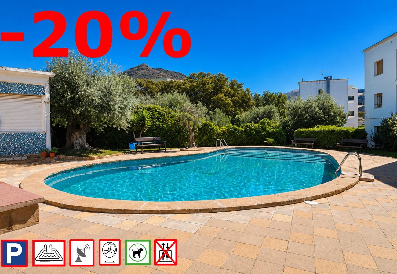 Apartament en Rosas / Roses - 1141 MAS OLIVA con Piscina - APIVEND