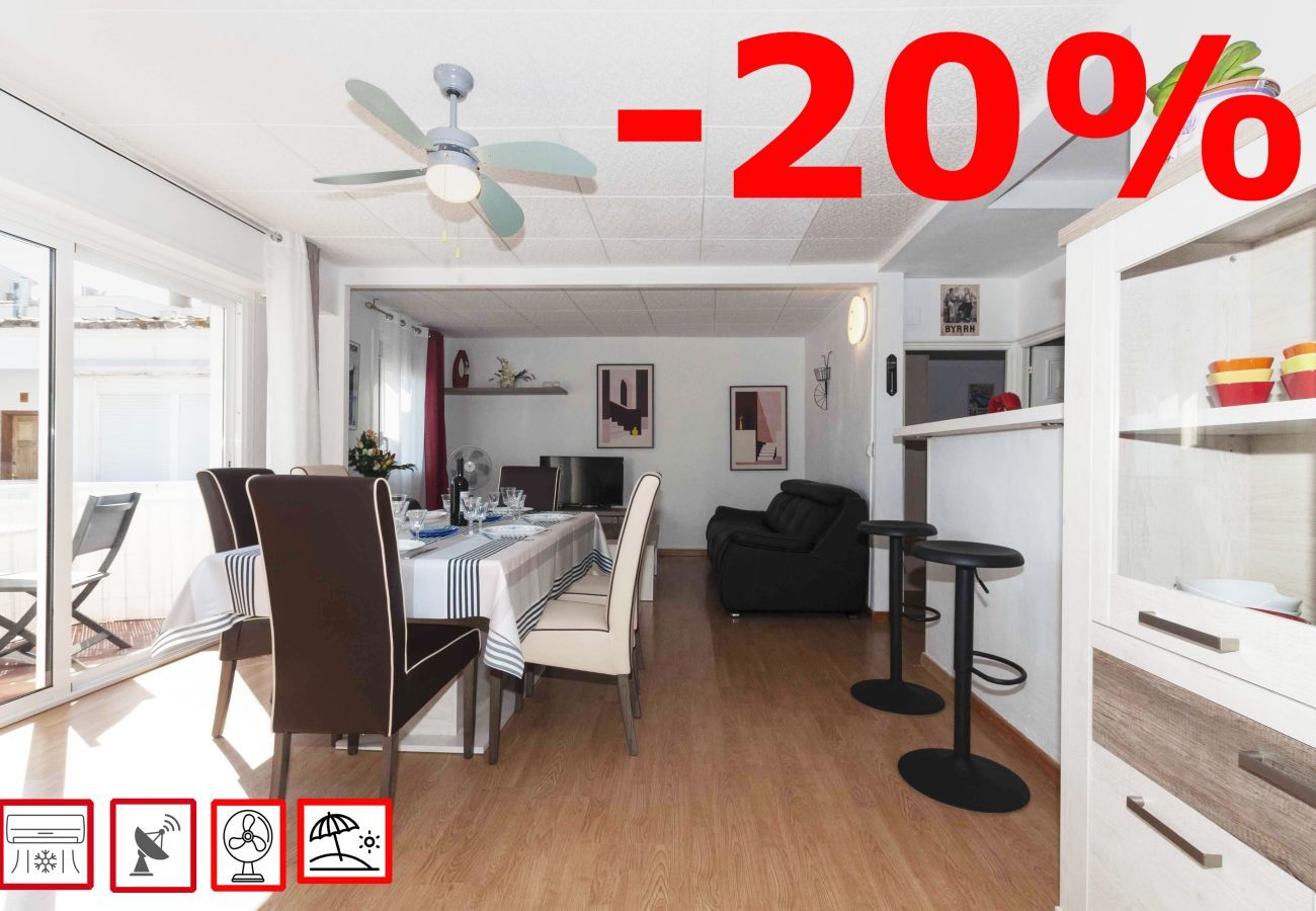 Apartament en Rosas / Roses - 1148 BARRI PESCADORS 50m playa