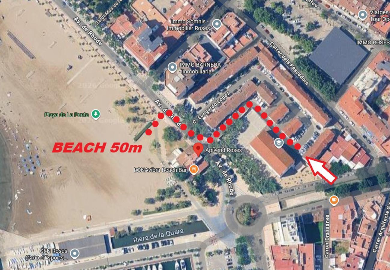 Apartament en Rosas / Roses - 1174 BARRI PESCADORS 50m Playa - APIVEND