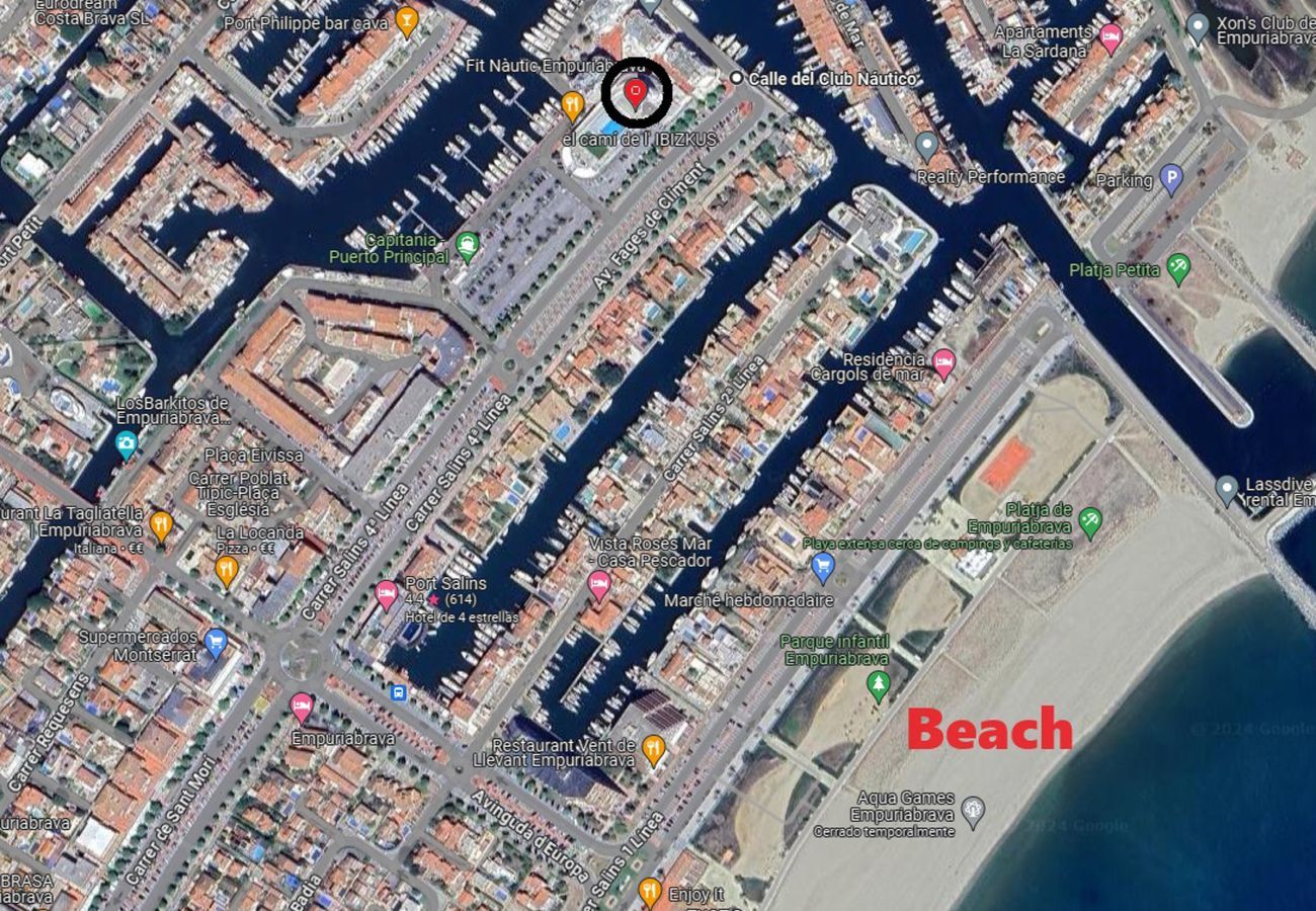 Estudi en Empuriabrava - 1222 CLUB NAUTIC vista canal