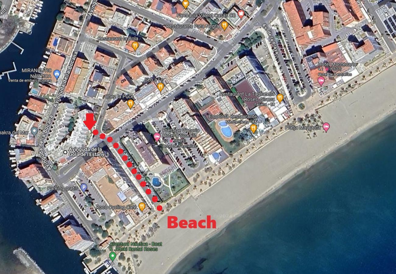 Apartament en Rosas / Roses - 1223 GRAN CANAL 200 m Playa
