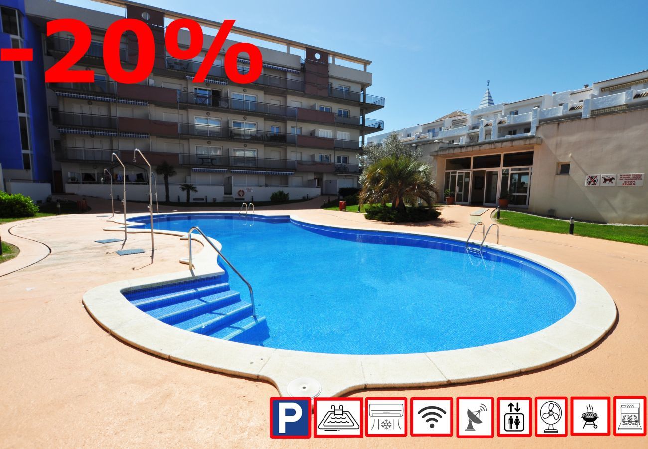 Apartament en Rosas / Roses - 1235 BLAUMARINA con piscina